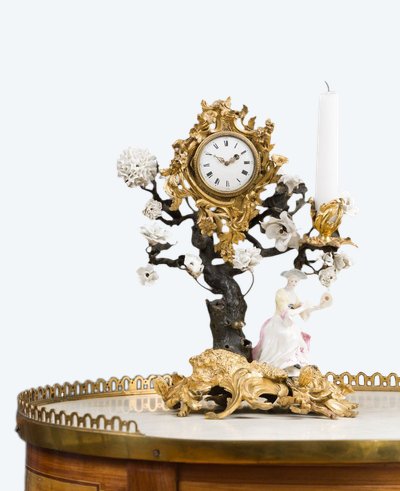 Small Watch Holder Candlestick Clock