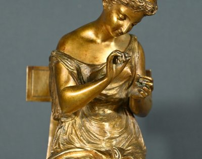 Bronzo con patina dorata “La Couture” – Inizio XX secolo