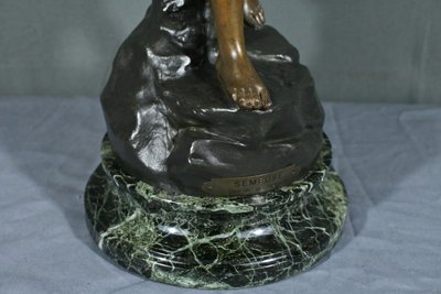 Sculpture en Régule Titrée « Semeuse », signée A. de Ranieri – Milieu XXe