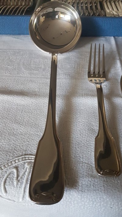 Ménagère Métal Argenté Art Déco De l'Orfèvre François Frionnet