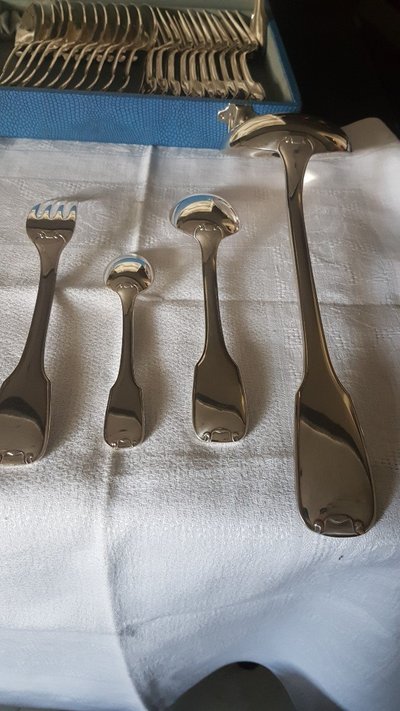 Ménagère Métal Argenté Art Déco De l'Orfèvre François Frionnet