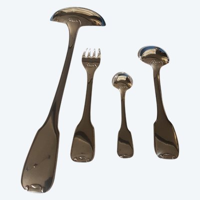 Ménagère Métal Argenté Art Déco De l'Orfèvre François Frionnet