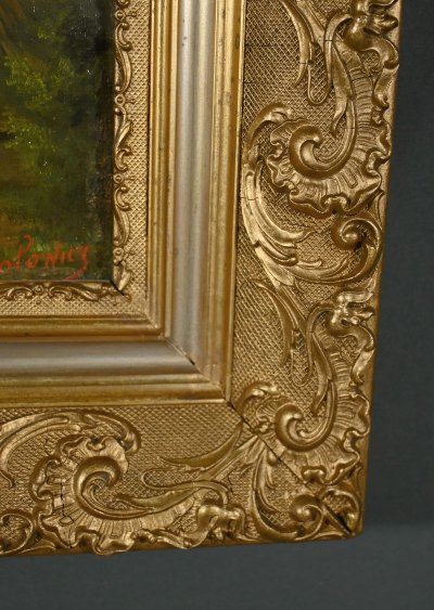 Olio su tela “Il mulino” di N. Okolowicz – Inizio XX secolo