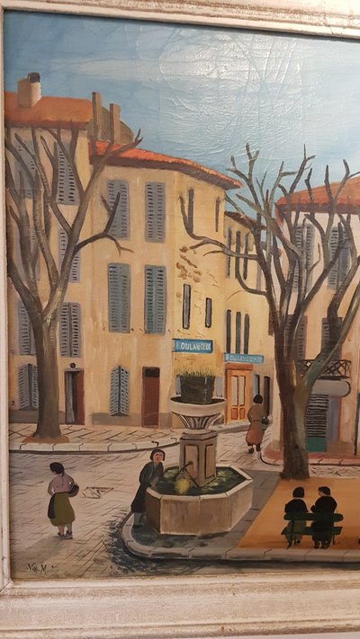 Pittura Ville De Cassis De M. Vial - Inizio XX secolo