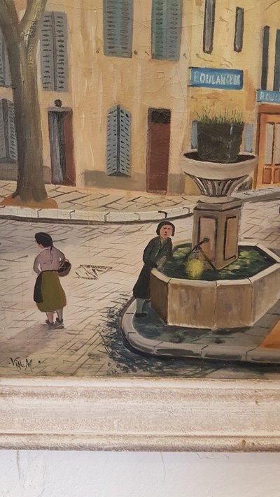 Pittura Ville De Cassis De M. Vial - Inizio XX secolo