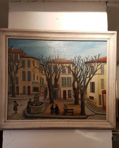 Pittura Ville De Cassis De M. Vial - Inizio XX secolo