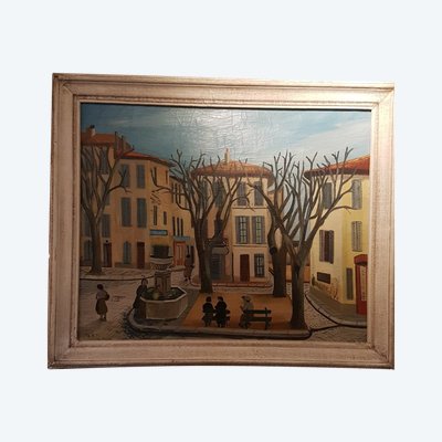 Pittura Ville De Cassis De M. Vial - Inizio XX secolo