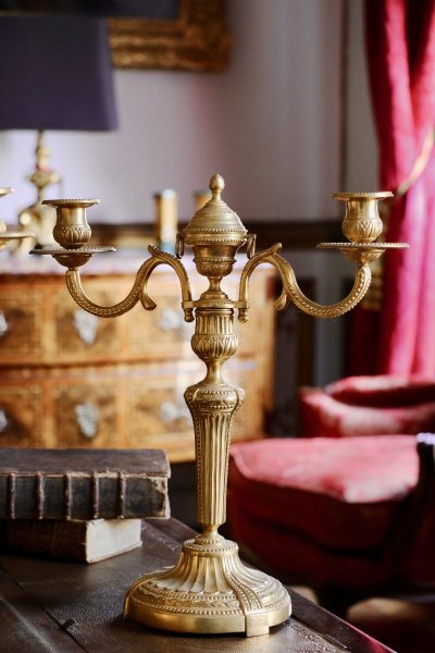 Pair of Three-Arm Candelabras
