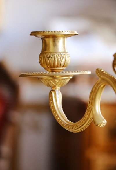 Pair of Three-Arm Candelabras