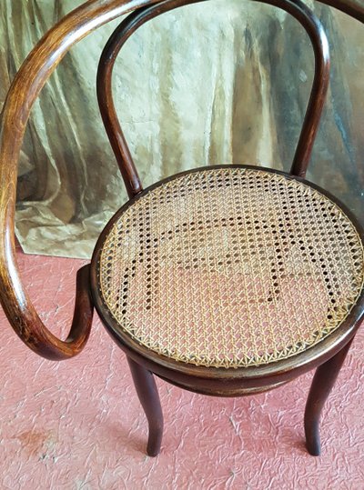 Fauteuil En Bois Courbé Signé Mundus Autriche