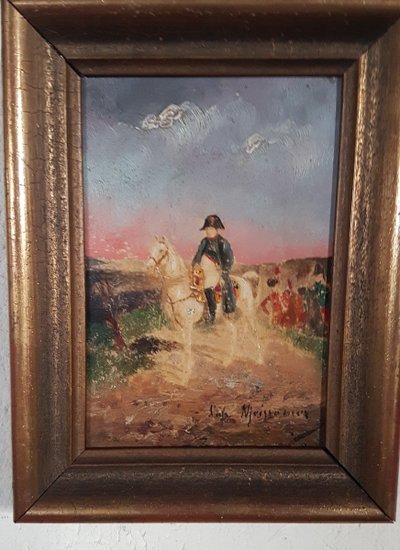 Französische Schule des 20. Jahrhunderts nach Ernest Meissonier - Napoleon Auf Seinem Pferd -.