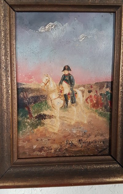 Französische Schule des 20. Jahrhunderts nach Ernest Meissonier - Napoleon Auf Seinem Pferd -.