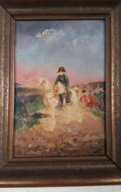 Französische Schule des 20. Jahrhunderts nach Ernest Meissonier - Napoleon Auf Seinem Pferd -.