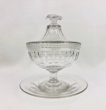 Drageoir Napoléon III en cristal 
