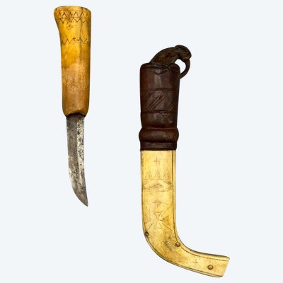 COUTEAU de CHASSE - Norvège, Suède, Finlande ou Russie - Première moitié du XXème siècle