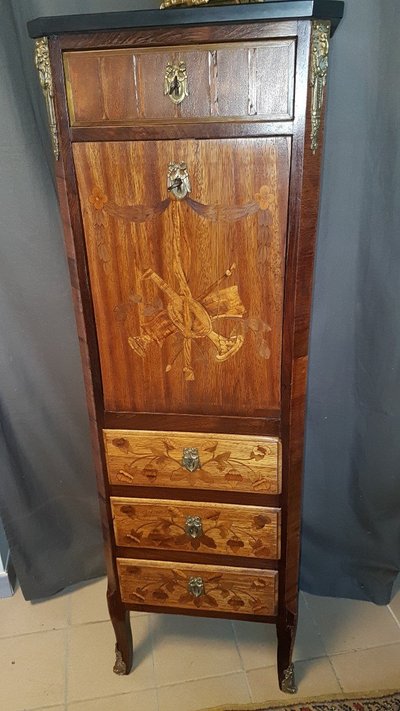 Damensekretär mit Intarsien