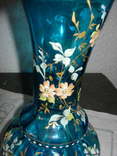 personalisierte Vase aus emailliertem Glas