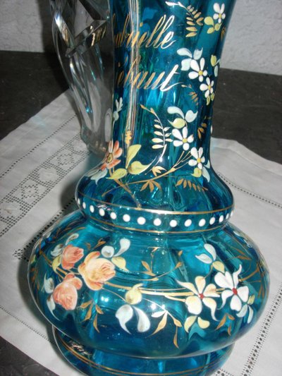 personalisierte Vase aus emailliertem Glas