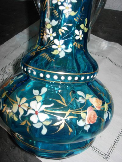 personalisierte Vase aus emailliertem Glas