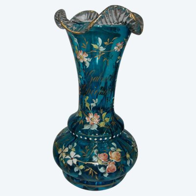 personalisierte Vase aus emailliertem Glas