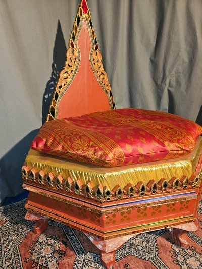 Extraordinaire Trône De Mariage Thaïlandais époque 18ème