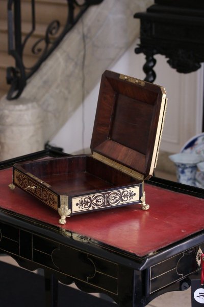 Boulle Marquetry Doucine Box