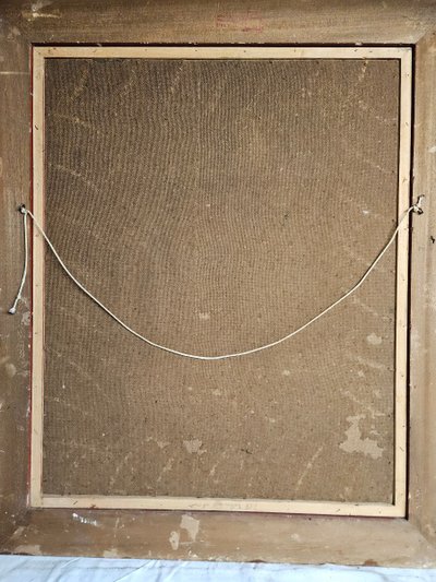 Oil On Canvas Marouflaged On Panel By Max Jambois 19th century period
