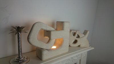 Lampe en pierre de Albert Tormos 