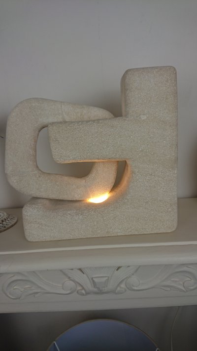 Lampe en pierre de Albert Tormos 
