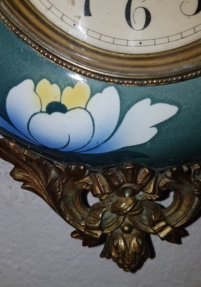 Wall Clock Called "Baker's Clock" - Late 19th Century - Keller § Guérin Earthenware -