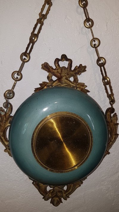 Wall Clock Called "Baker's Clock" - Late 19th Century - Keller § Guérin Earthenware -