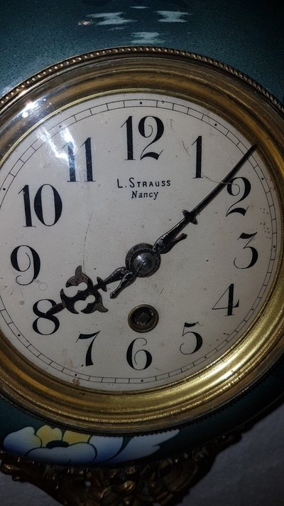 Wall Clock Called "Baker's Clock" - Late 19th Century - Keller § Guérin Earthenware -