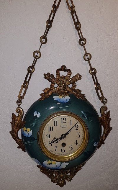 Wall Clock Called "Baker's Clock" - Late 19th Century - Keller § Guérin Earthenware -