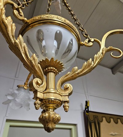 Gilded Bronze Chandelier - Louis XV style - late 19th century - France