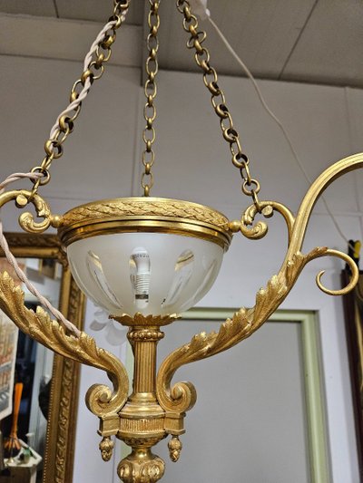 Gilded Bronze Chandelier - Louis XV style - late 19th century - France