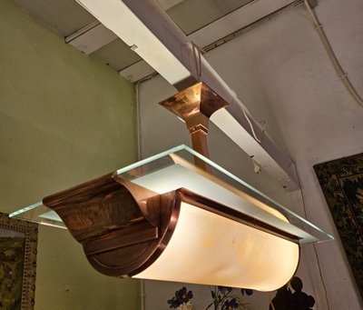 Art Deco EZAN chandelier by designer Henry PETITOT - Year 1930