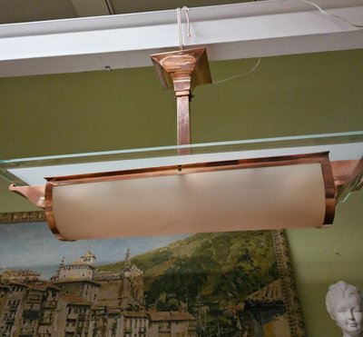Art Deco EZAN chandelier by designer Henry PETITOT - Year 1930