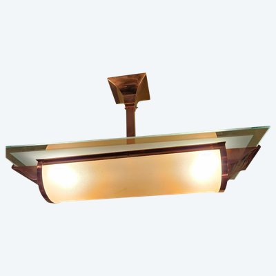 Art Deco EZAN chandelier by designer Henry PETITOT - Year 1930