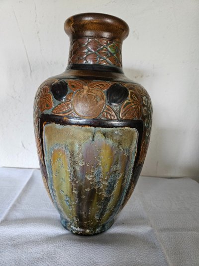 Art Deco vase By Joseph Mougin (1876 - 1961) In glazed stoneware.