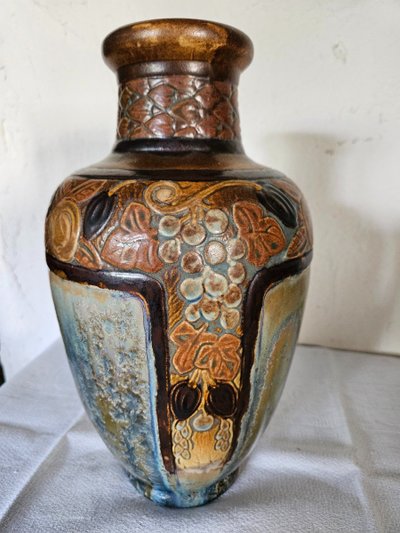 Art Deco vase By Joseph Mougin (1876 - 1961) In glazed stoneware.