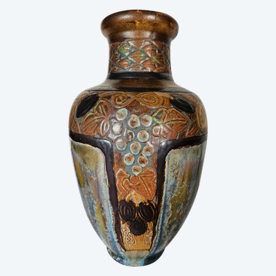 Art Deco vase By Joseph Mougin (1876 - 1961) In glazed stoneware.