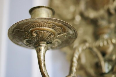 Pair Of Silver Brass Reflectors