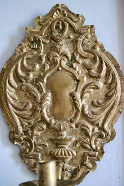Pair Of Silver Brass Reflectors