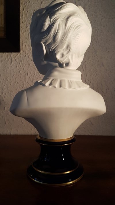 Child bust Limoges porcelain - C. Tharaud