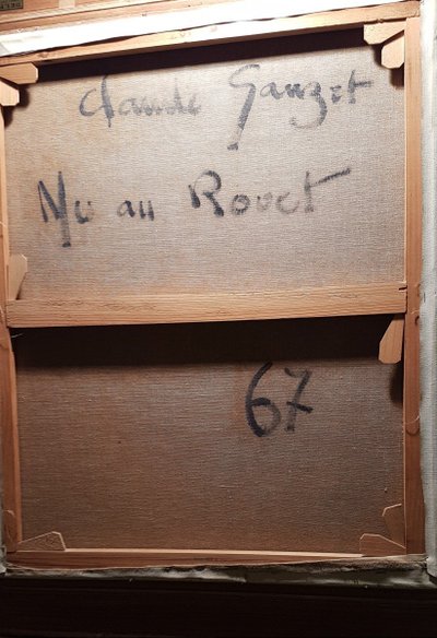 Akt am Spinnrad Von Claude Sauzet Geboren 1941