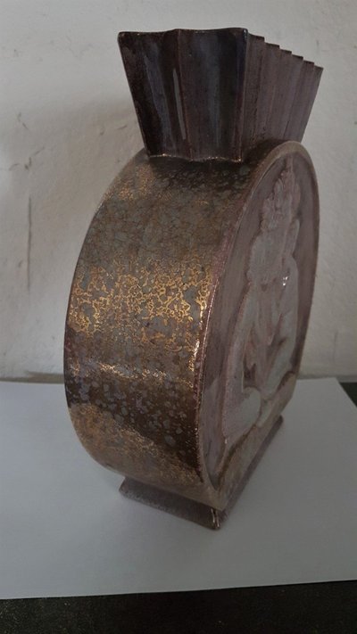 Art Deco Ceramic Vase By Pierre LENOIR (1879 - 1951)