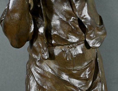 Importante bronzo “L’uomo con la pipa” firmato M. Constant Favre – Fine XIX secolo