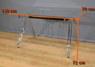 Glass Desk by P.Polar for Kare Design – XXIe