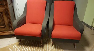 Pair Of Pierre Guariche Armchairs