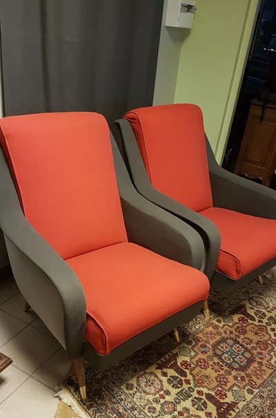 Pair Of Pierre Guariche Armchairs